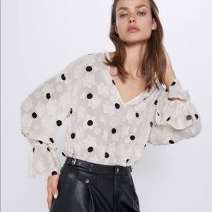 Zara Polka Dot Blouse